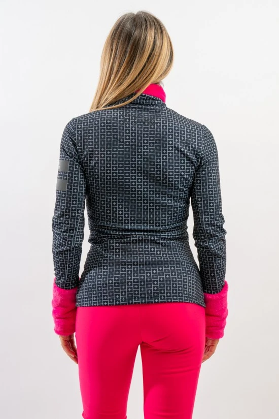 ONE MORE TURTLENECK SWEATER WITH HALF ZIP MINILOGO OD631PR 6 ONE MORE TURTLENECK SWEATER WITH HALF ZIP MINILOGO OD631PR - immagine 4