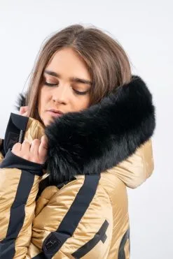 TONI SAILER BLUEFOX BLACK FUR COLLAR 109901F -Tuta Da Sci toni sailer bluefox black fur collar 109901f 1